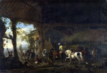 212/wouwerman, philips - the interior of a stable